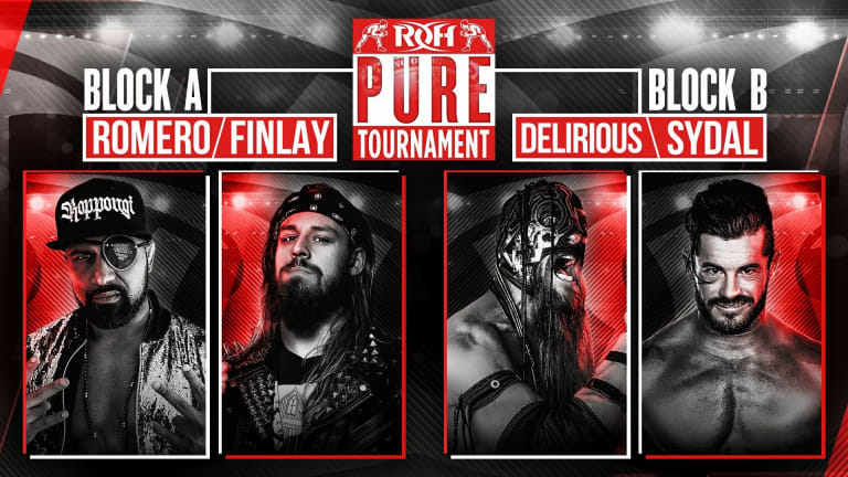 ROH Pure Tournament 1st Rd Cont. Romero/Finlay & DELIRIOUS /Sydal Results