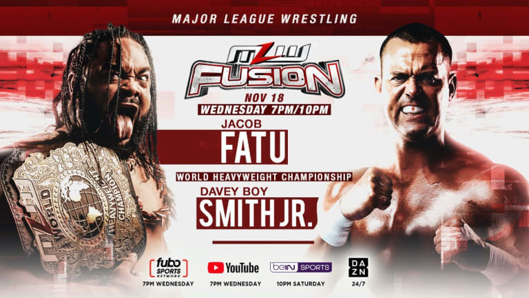 Davey Boy Smith Jr. Vs. Jacob Fatu For World Heavyweight Title Headlines MLW FUSION Nov. 18 The Restart