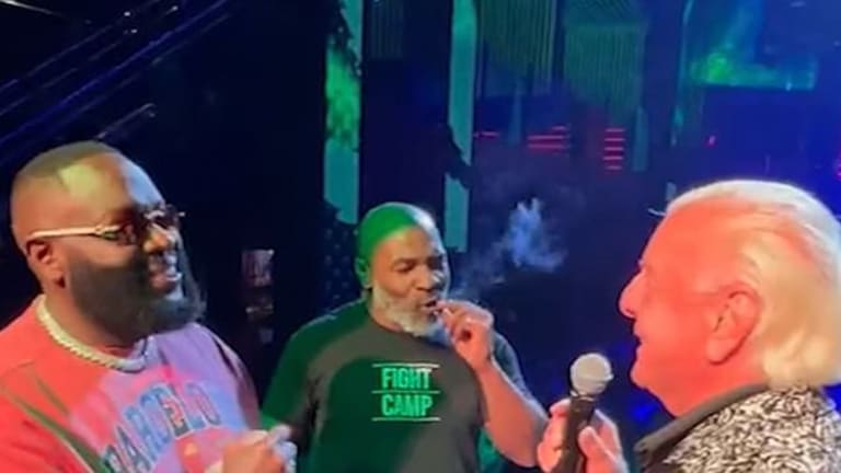 Ric Flair Turned Up With Rapper Rick Ross and Boxing Legend Mike Tyson Last Night