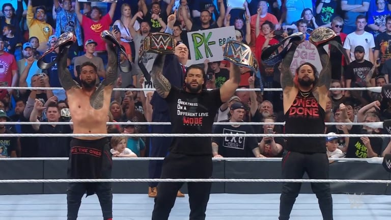 WWE Friday Night SmackDown Results: Happy Corbin destroyed the Andre the Giant Memorial Trophy and The Usos become Undisputed Tag Team Champions 5.20.22