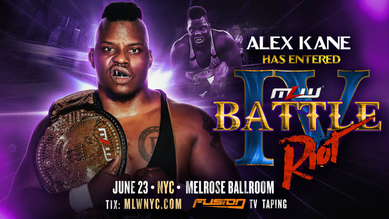 Alex Kane enters the Battle Riot