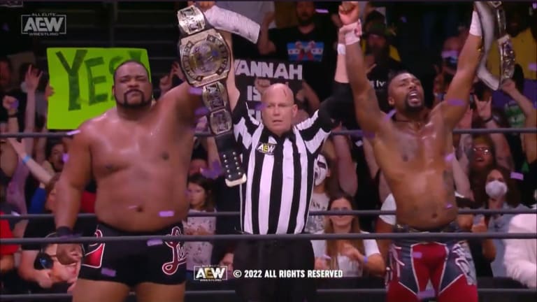 AEW Tag Team Championship changes hands in historic win on the July 13 edition of AEW Dynamite