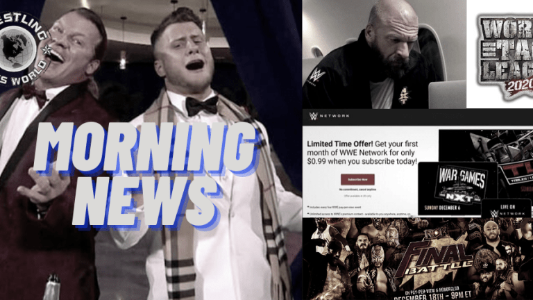 Morning News 12.4.20 | NJPW World Tag League | ROH Final Battle | NXT's absence from Survivor Series | War Games For $1 | MJF Best Performer