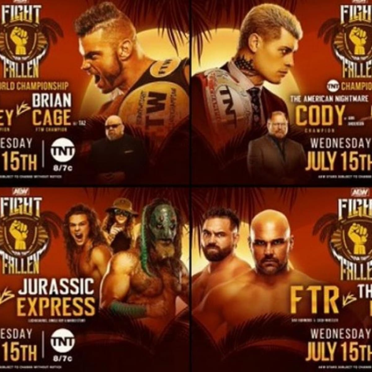 Fight for top the fallen aew