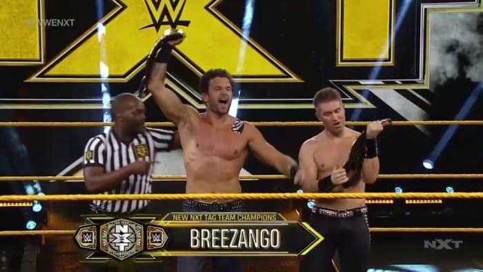 Last week I wasn't sure where they were headed with the tag team division and I didn't think Breezango had a chance of beating Imperium. How wrong was I? This is a major win for Breezango and I'm really happy for them. They deserve those titles and they've really put in the work. I'm very shocked that someone was able to stop Imperium but I am glad it was them. I hope that they really start to step up the standards in the division because with the right competition they can really help improve the whole brand. Although I still think that if they have too much fun it can detract from the division and the prestige of the titles but this week they came out with their game faces on and really showed the world they are a serious team. I will be keeping a close eye on what they do following this big win and I'm also excited to see what is next for Imperium and if they return to NXT UK when they come back on September 17th.&nbsp;&nbsp;