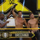 Breezango's recent run ins with Legado del Fantasma has hardened them as of late. No more dancing and hip swerving...as much, and no more funny or elaborate entrances, one might say that Breezango is now...serious. After winning a triple threat tag team match on the TakeOver XXX pre-show, Tyler Breeze and Fandango took on Imperium's Fabian Aichner and Marcel Barthel for the NXT Tag Team titles. Breezango was in sync like never before, hitting tandem moves while keeping Imperium off balance. Tyler Breeze was especially tenacious, keeping his team alive when cornered and double teamed. Imperium, on the other hand seemed to be caught off guard and made a couple of mistakes that are pretty uncharacteristic for them, and those mistakes were costly and as a result we would crown new tag team champions.I was surprised with how this went. Imperium has been a team that is crisp, on the ball, and serious while Breezango has been a solid team, but prone to getting caught off guard, and make mistakes en route to losses but the roles were reversed here. I'm not sure who thought it was a great idea to sell the idea that a team like Imperium could lose to Breezango after weeks of Breezango looking like chumps to other teams and Legado del Fantasma most recently, but I don't buy it. But I guess with NXT UK coming back soon and the need to get the belts off Aichner and Barthel that this was the way to go...Congratulations to both Tyler Breeze and Fandango for winning their first titles ever in WWE. Long overdue for both, especially for the former Mike Dalton. Well earned.
