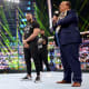 This was a really great idea and I enjoyed it a lot. I don't think people had many expectations which was nice because it allowed things to be a fun surprise. I loved Cole's throwback outfit and the referees going back to the original blue Smackdown shirts. We all wanted to see the iconic fist stage but since that wasn't possible they put in the CG fist above the ramp which was cool to see. I really enjoyed the short clips of iconic Smackdown moments through history. The best surprise was during the first segment when Teddy Long came out and it was announced he would be the GM for the night. Also we had the return of Jimmy Uso which was super exciting. Smackdown had an incredibly strong start this week. 