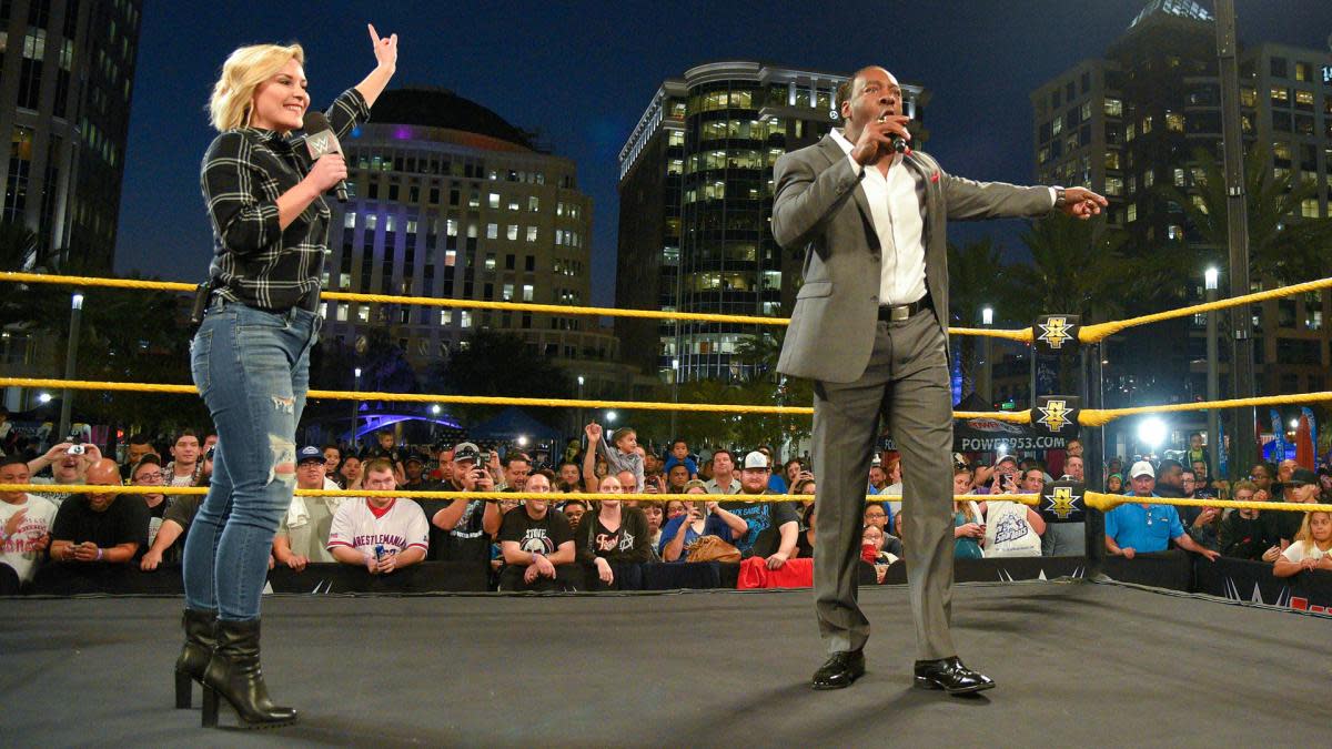 Renee Young and Booker T