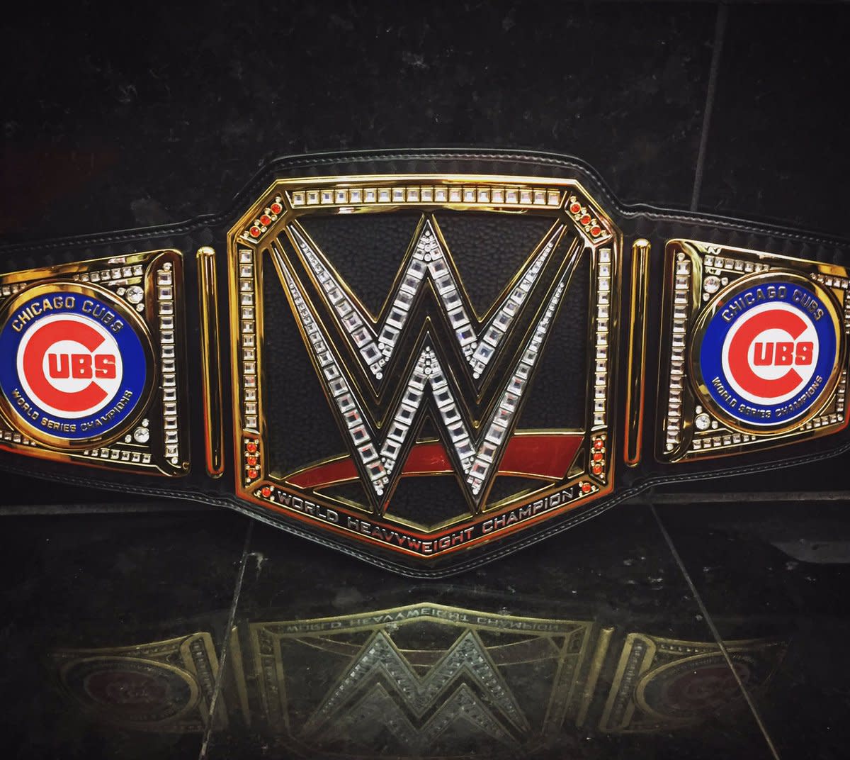 WWE Sends Chicago Cubs Custom Title Belt WWE Wrestling News World