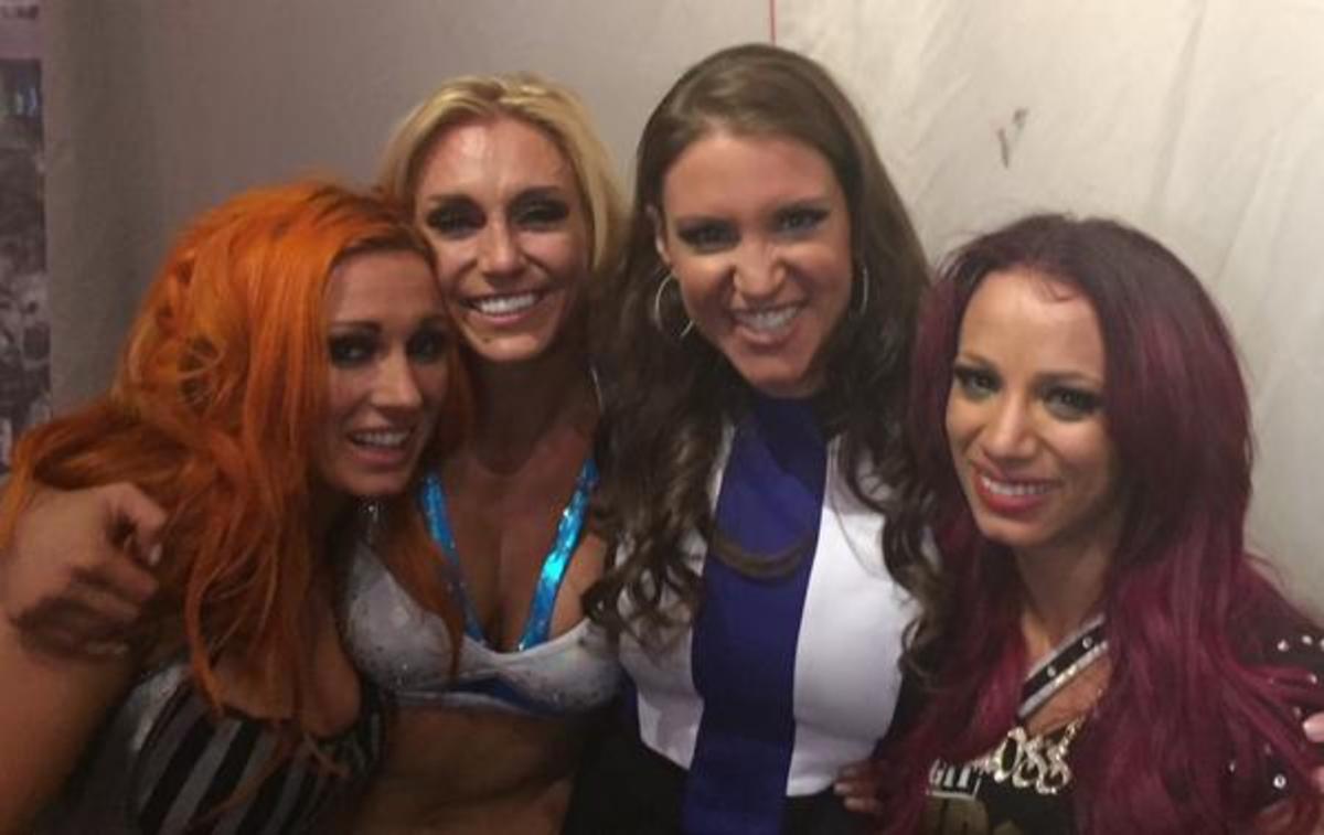 Stephanie McMahon, Sasha Banks, Charlotte, & Becky Lynch
