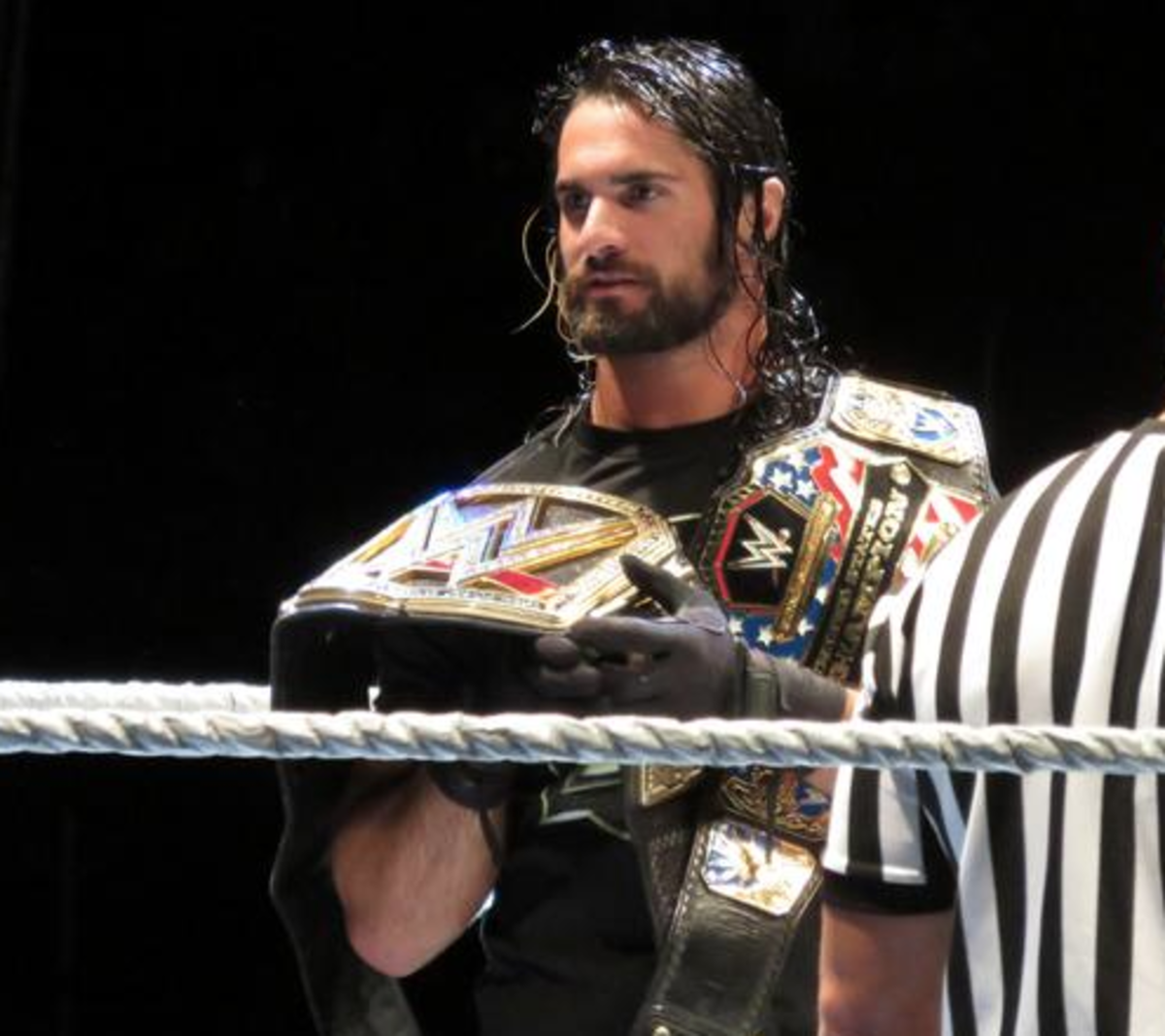 The US Champion and WWE World Heavyweight Champion Seth Rollins