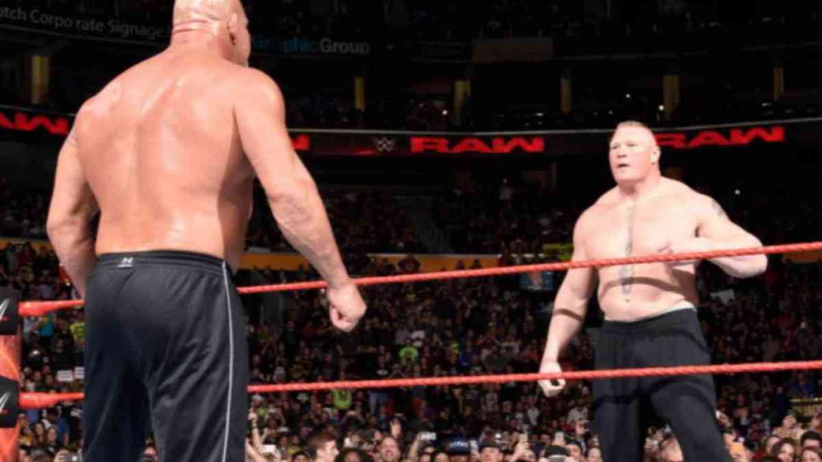 Bill Goldberg and Brock Lesnar