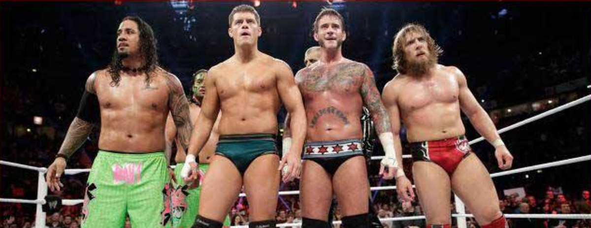 Uso, Rhodes, CM Punk & Daniel Bryan