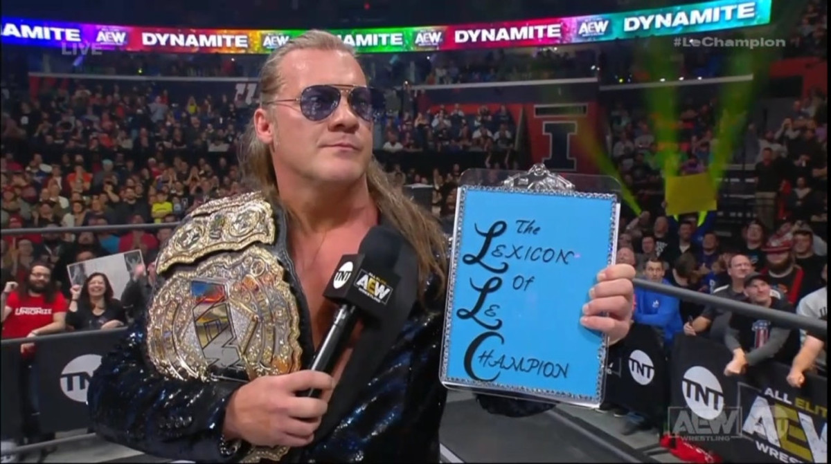 Chris Jericho debuted the Lexicon of Le Champion on the 12-4-19 episode of AEW Dynamite