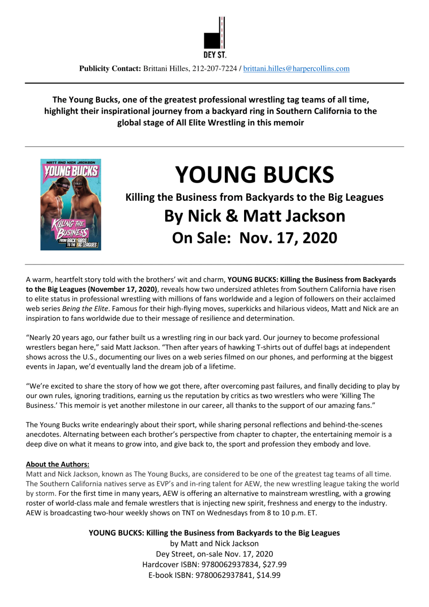 Young Bucks Killing The Business From Backyards To The Big Leagues Out Tommorow Wwe Wrestling News World